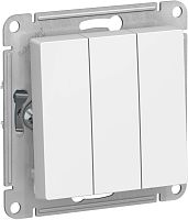 Выключатель без рамки Systeme Electric AtlasDesign 3-кл. белый картинка